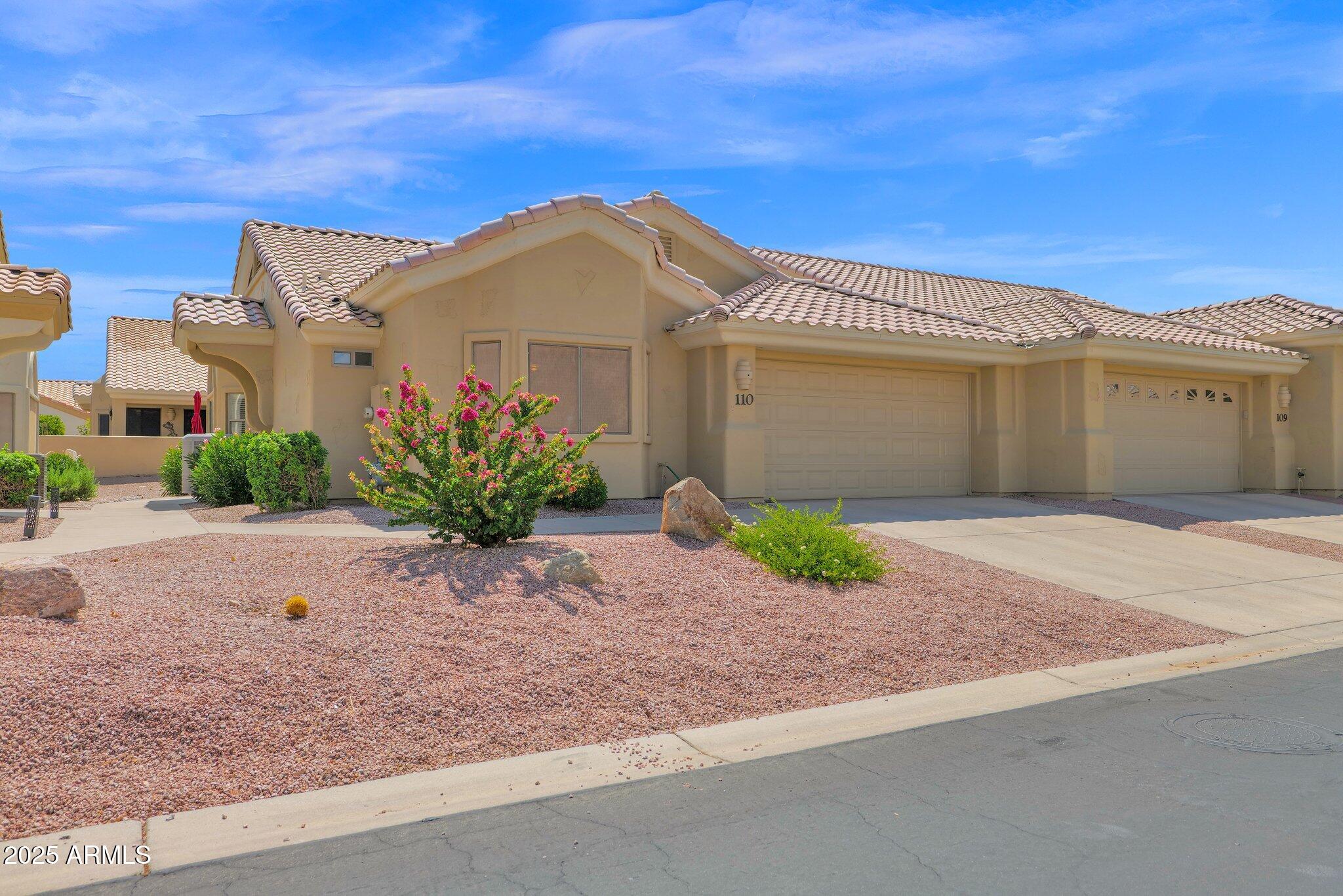 Charming Patio Home in Apache Wells | 5830 E McKellips Rd #110, Mesa, AZ 85215 header image.