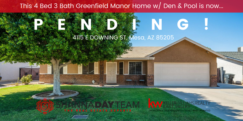 NEW LISTING: 4 Bed 3 Bath Greenfield Manor Home w/ Den & Pool! header image.