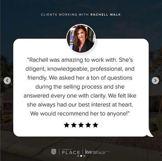 Another 5-Star Client Testimonial For Rachell Walk Of The Shanna Day Team! header image.