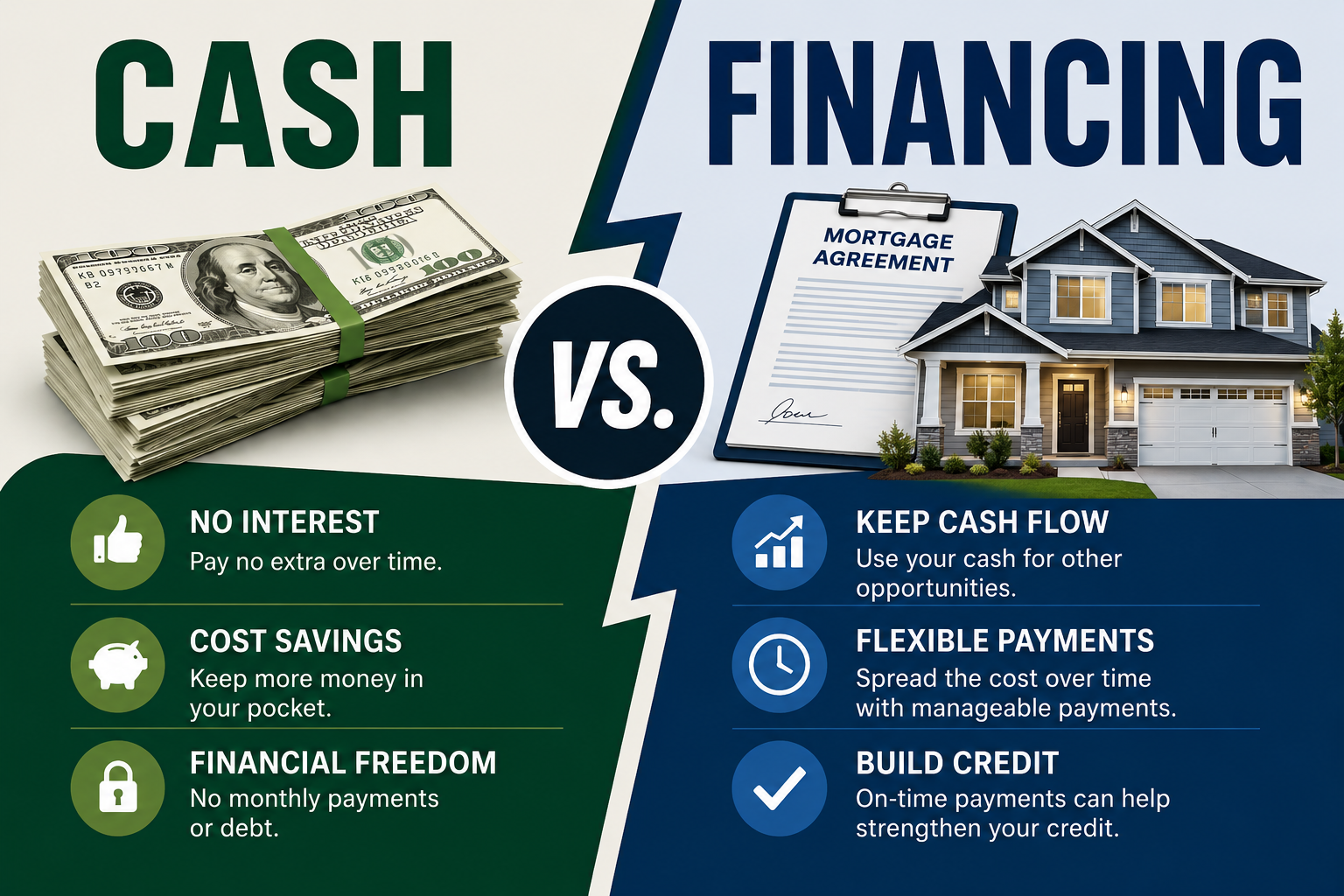 Cash vs. Financing