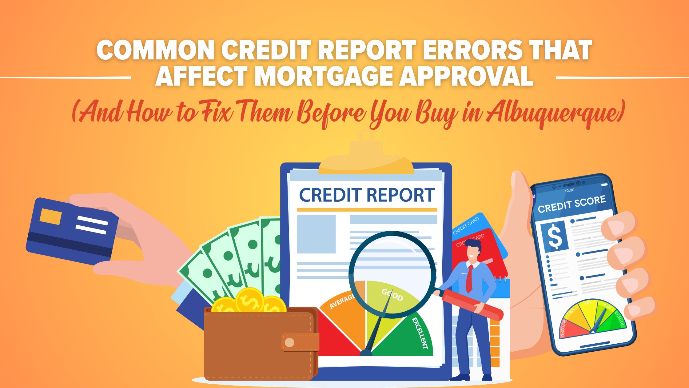 Common Credit Report Errors That Affect Mortgage Approval (And How to Fix Them Before You Buy in Albuquerque) header image.