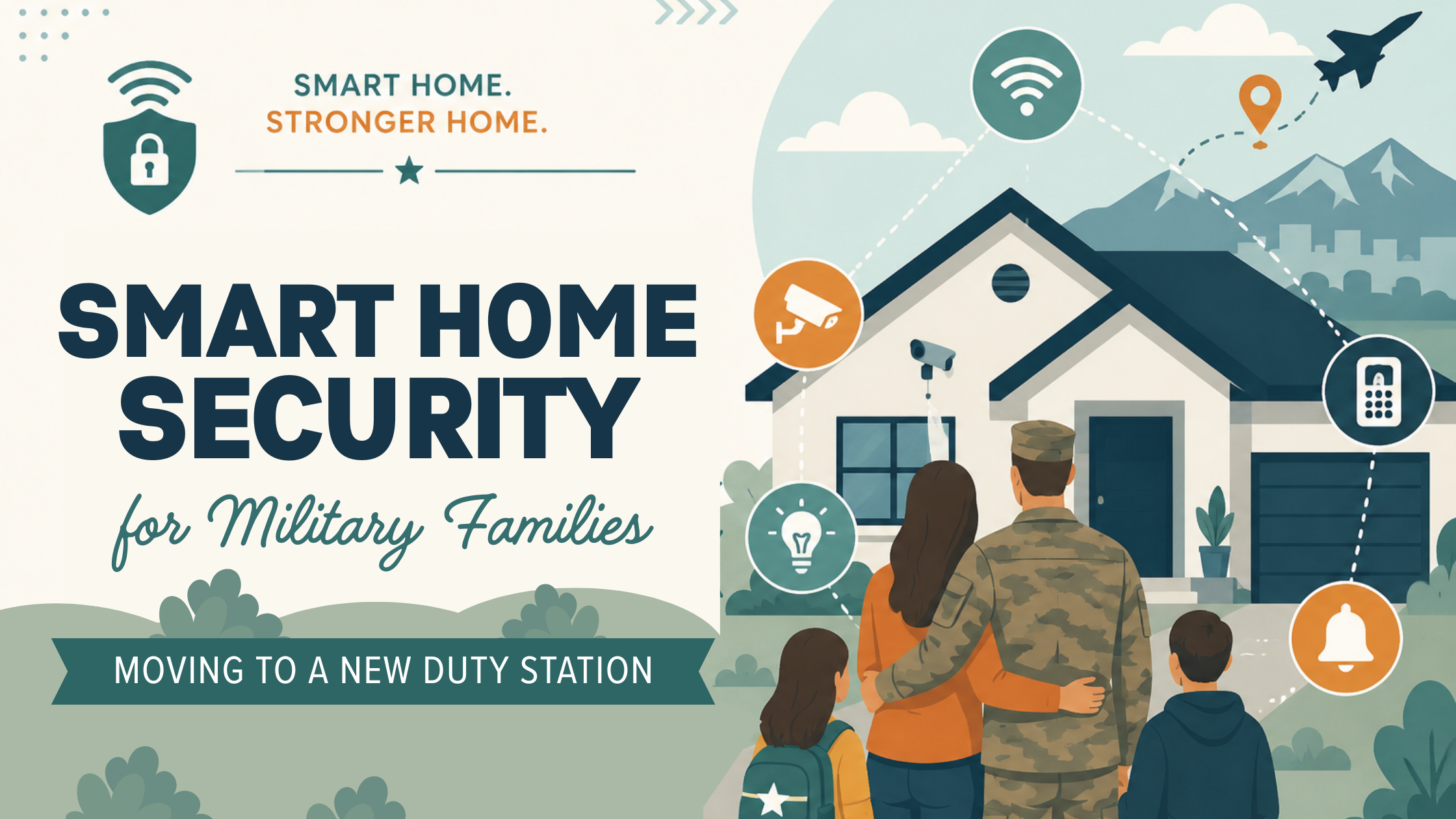 Smart Home Security for Military Families Moving to a New Duty Station header image.
