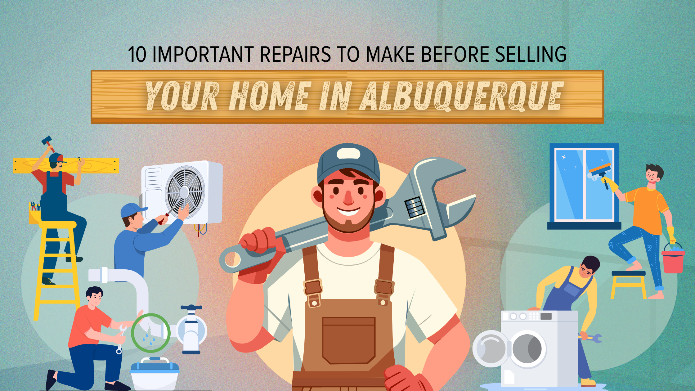 10 Important Fixes/Repairs To Make Before Selling Your Home header image.