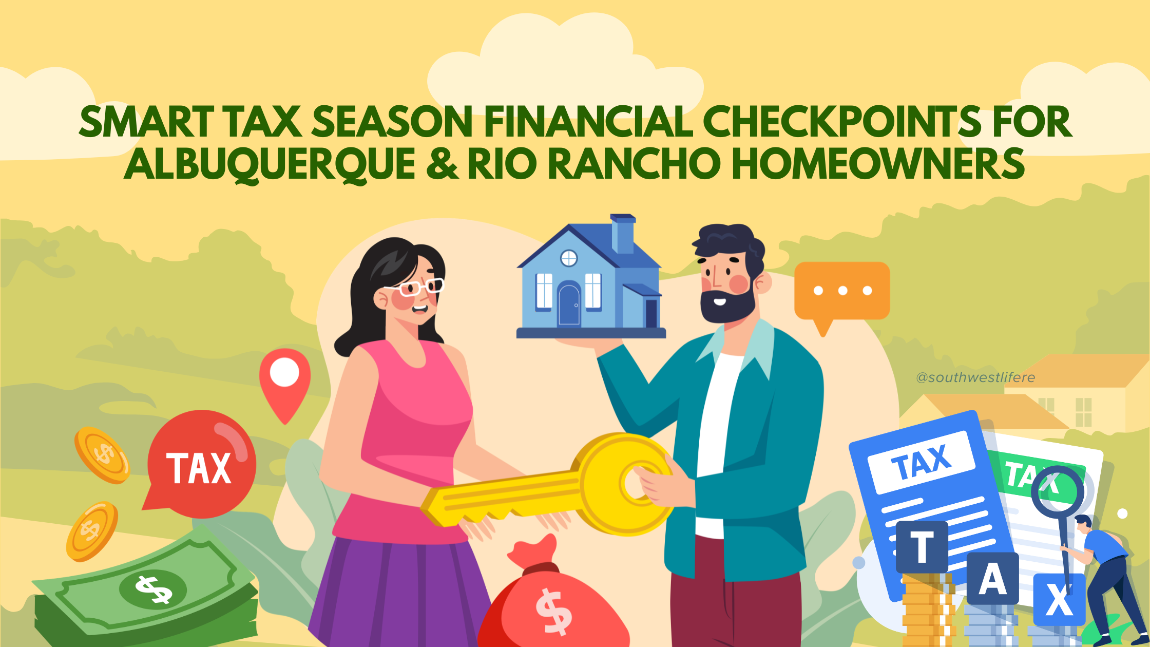 Organized tax documents for Albuquerque and Rio Rancho homeowners