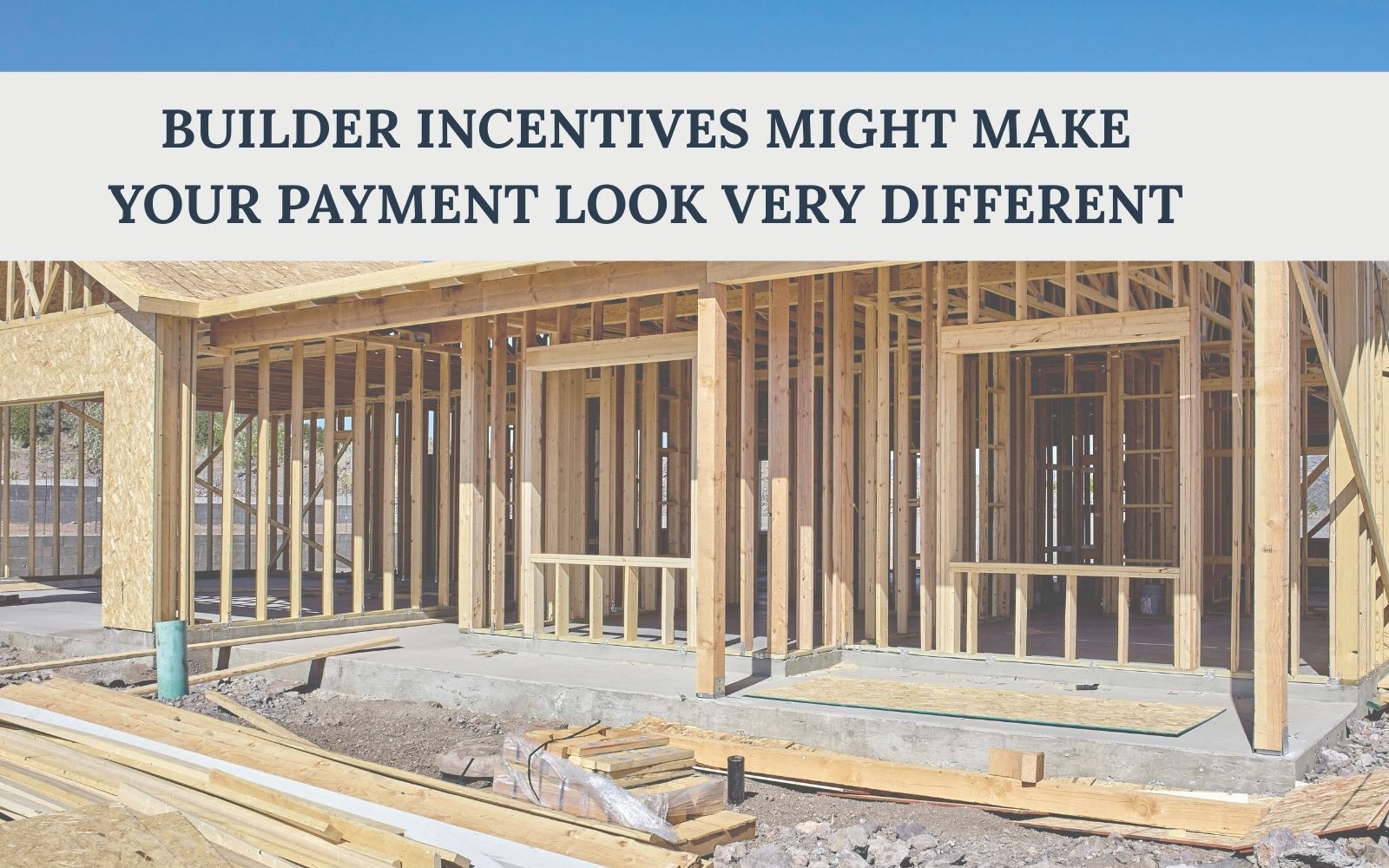 new construction home framed