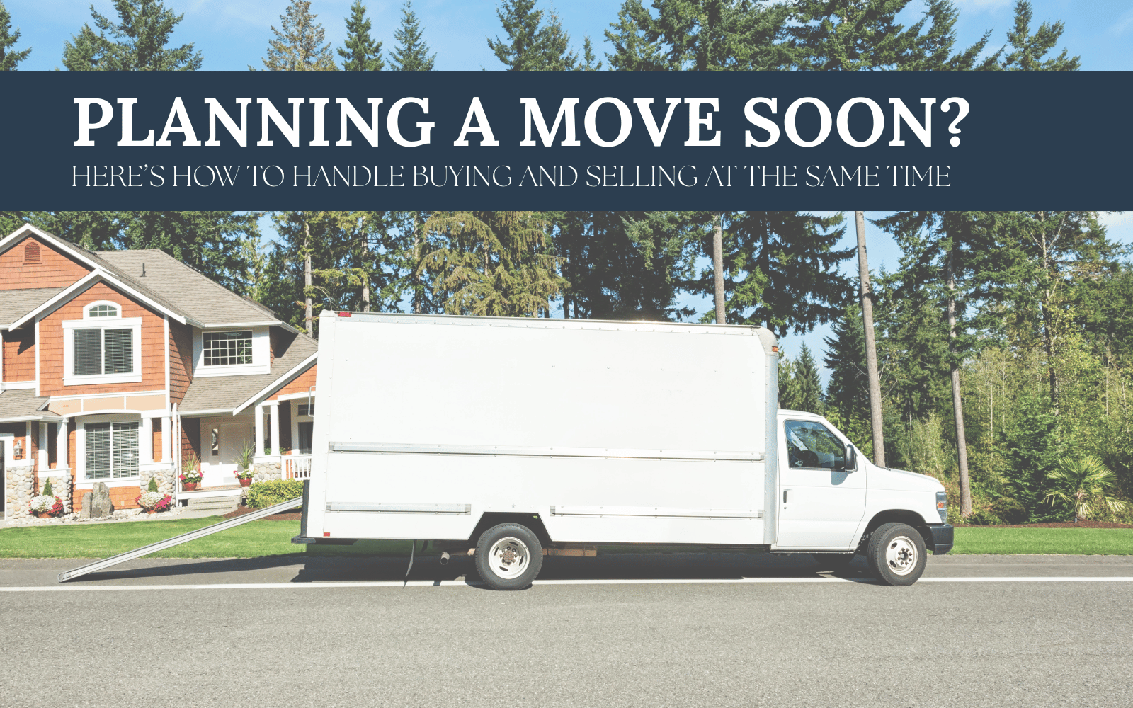 moving truck in front of house