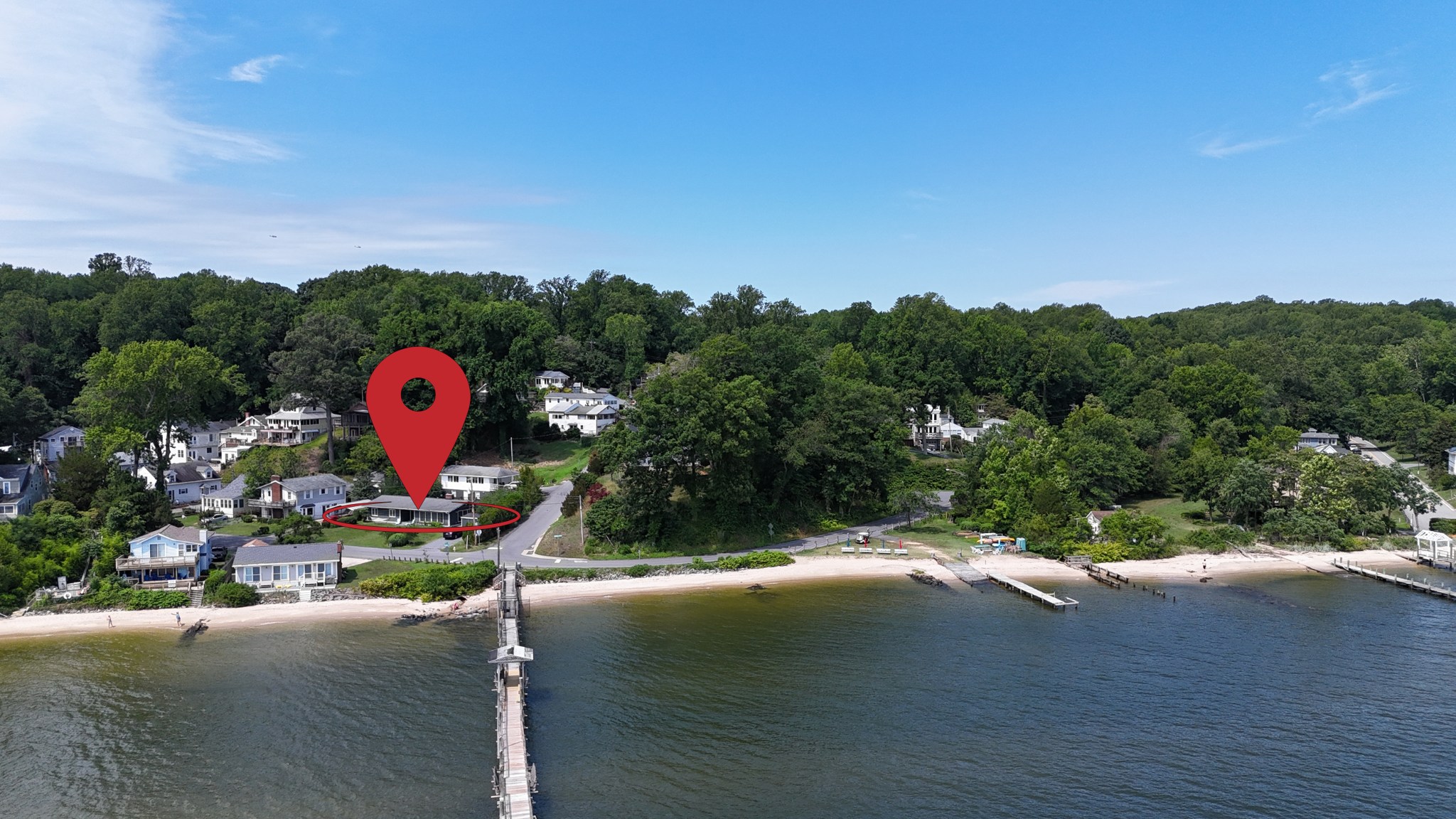 Renovated Chesapeake Bay Cottage for Sale in Kenwood Beach, Port Republic, Calvert County header image.