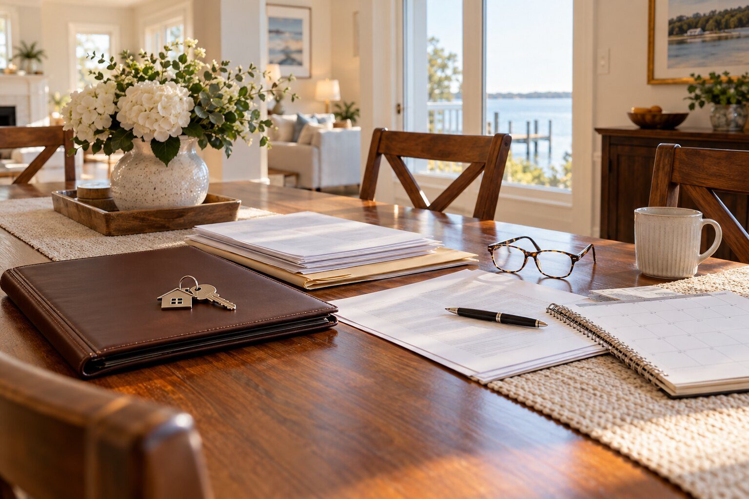 Estate sale documents and a Maryland home, illustrating probate questions for sellers