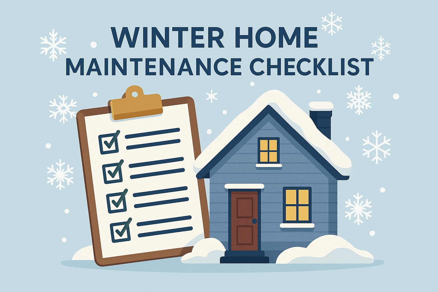 Your Hudson County Winter Maintenance Checklist (and How It Protects Your Home’s Value) header image.