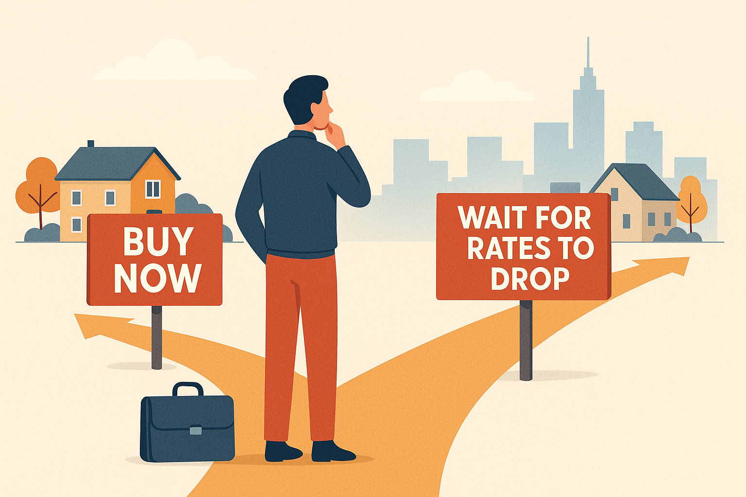 The Real Cost of Waiting for Rates to Drop header image.