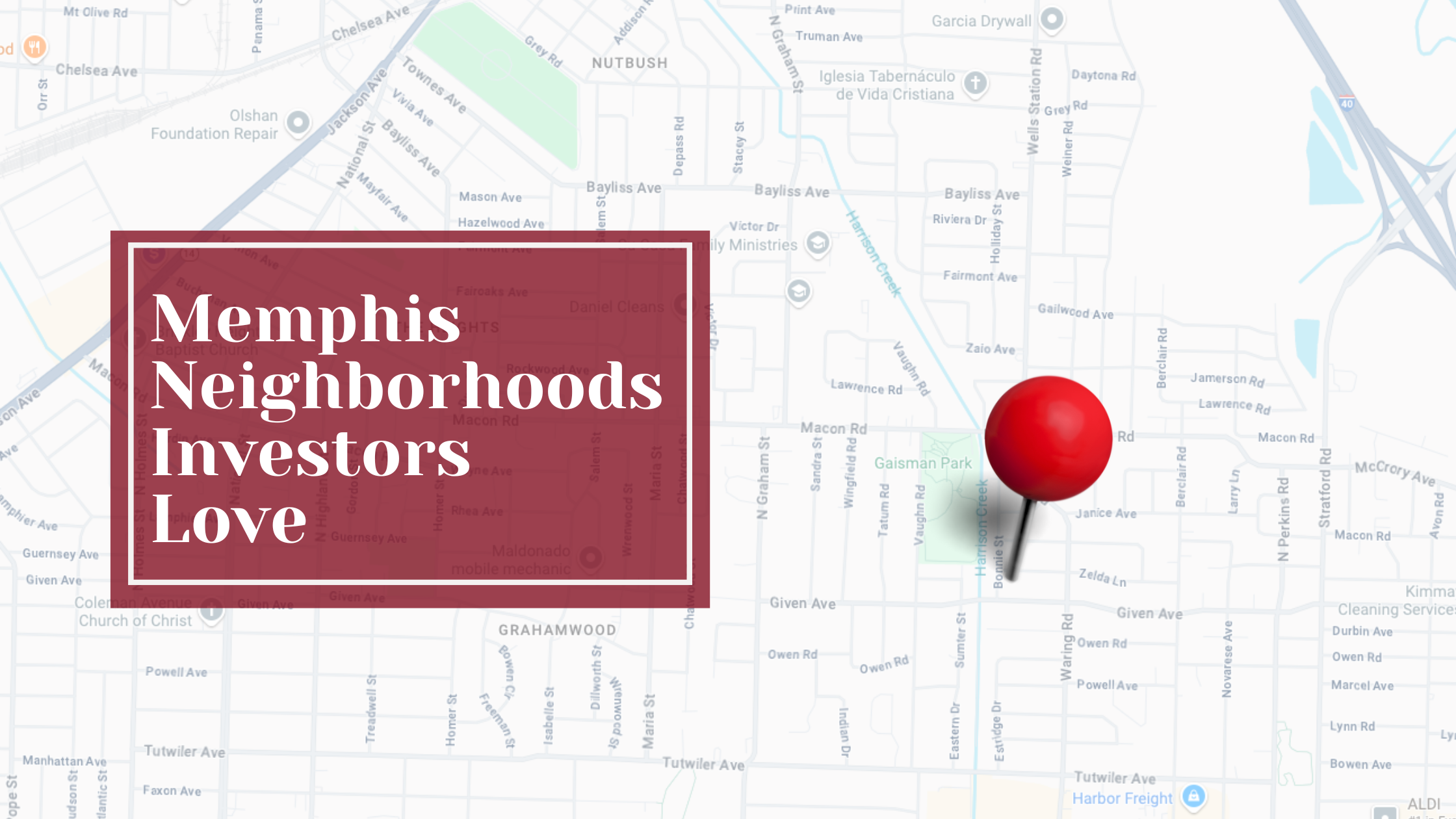 Hidden Gem Neighborhoods in the Memphis Area for Real Estate Investors header image.
