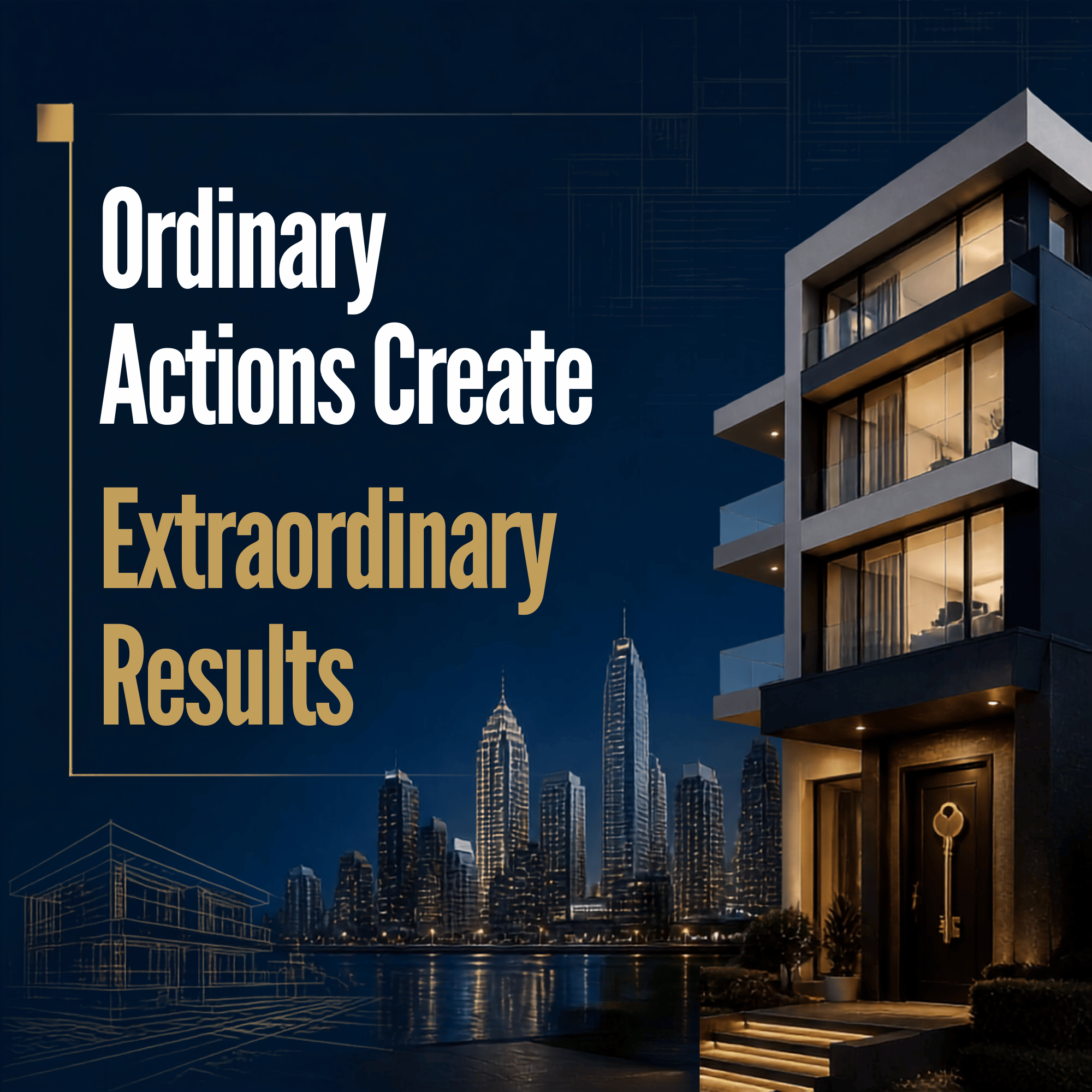 motivational comment Ordinary Actions Create Extraordinary Results