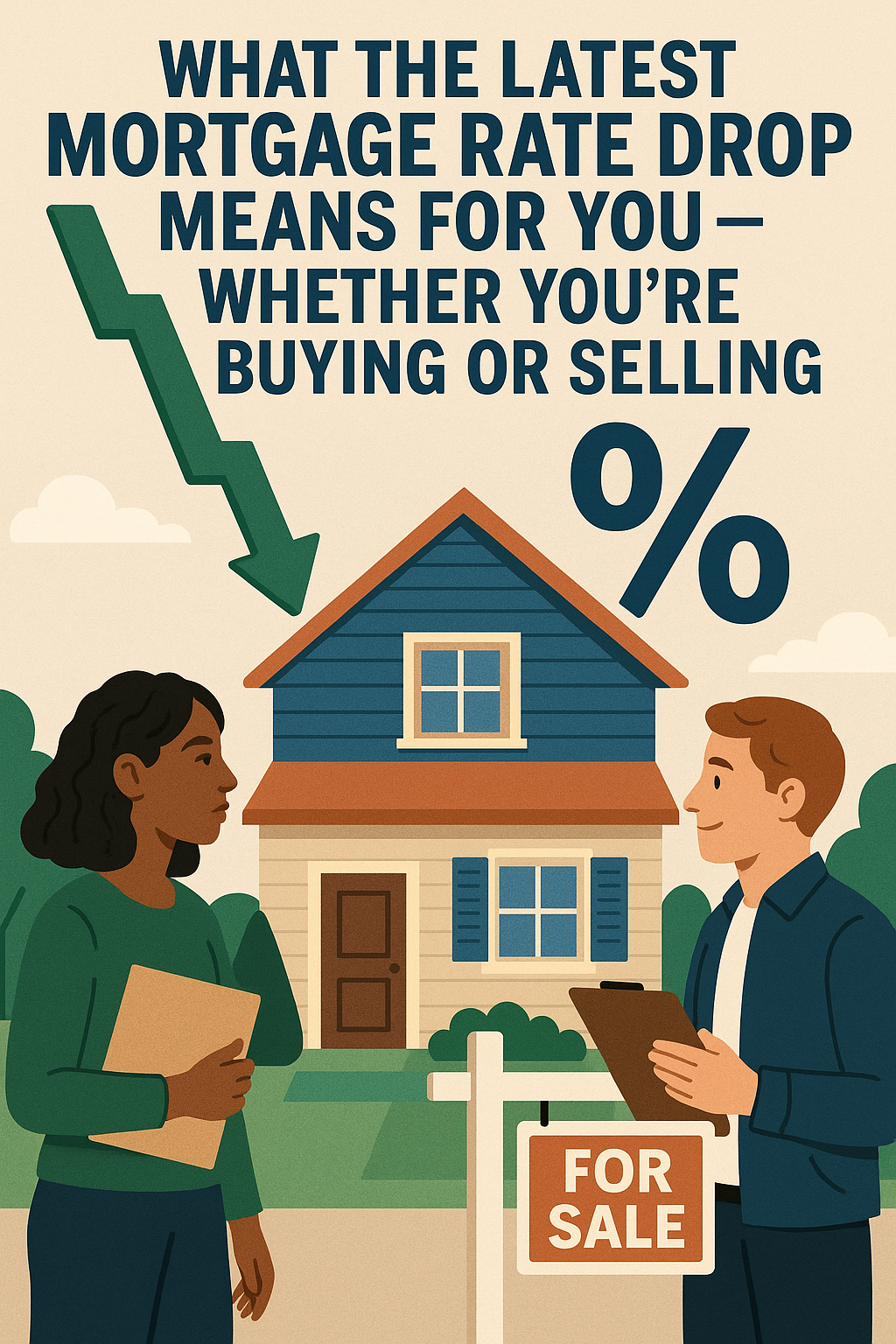What the Latest Mortgage Rate Drop Means for You — Whether You're Buying or Selling header image.