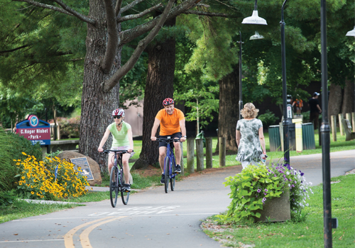 Bike riders and trails in Loveland ohio