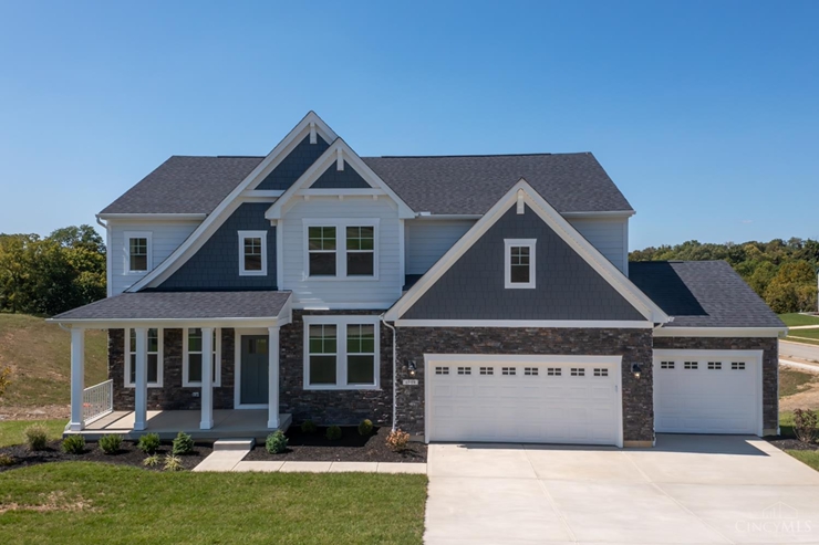 luxury two story home built by Drees