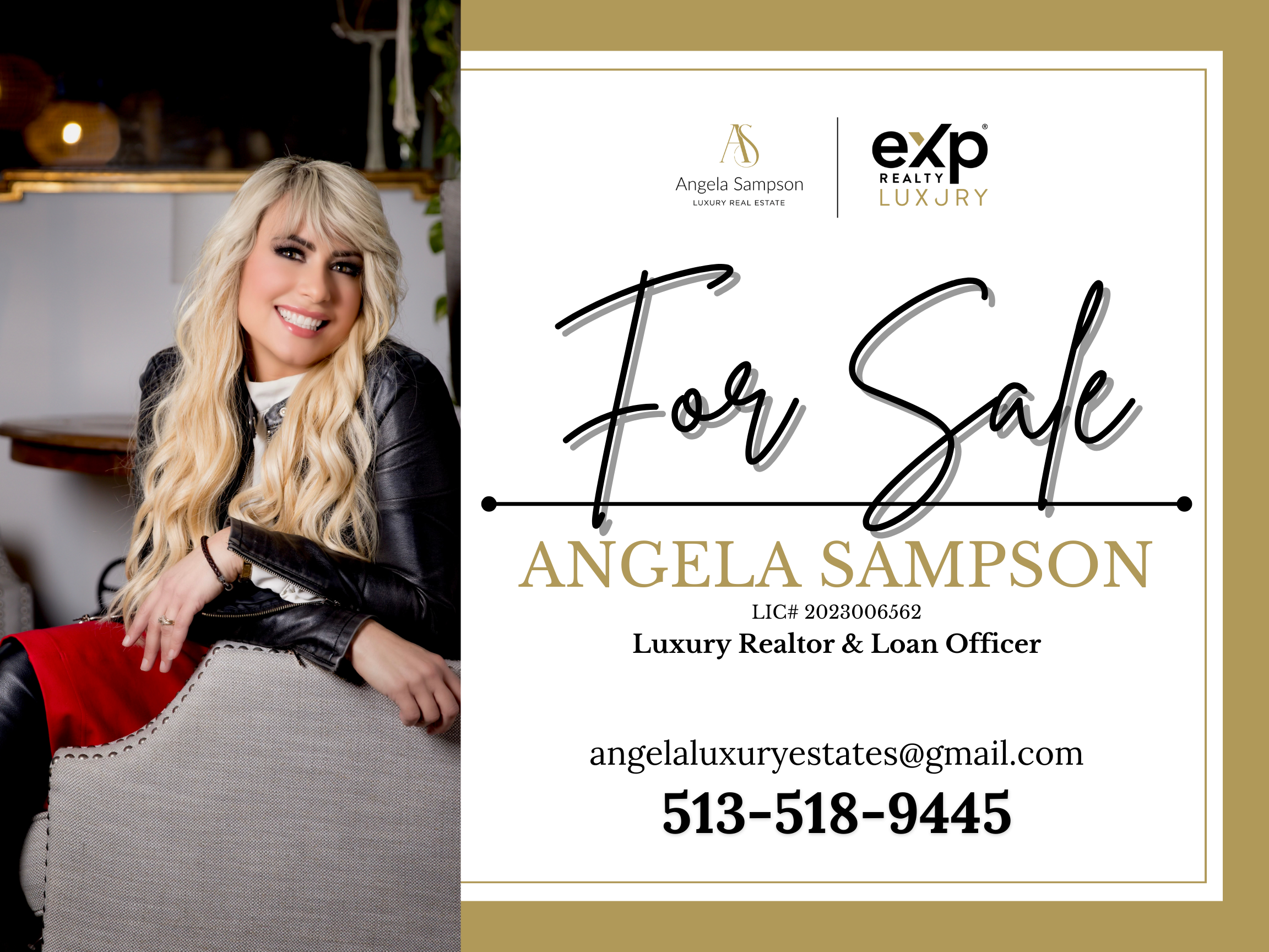 for sale sign, Angela Sampson 
