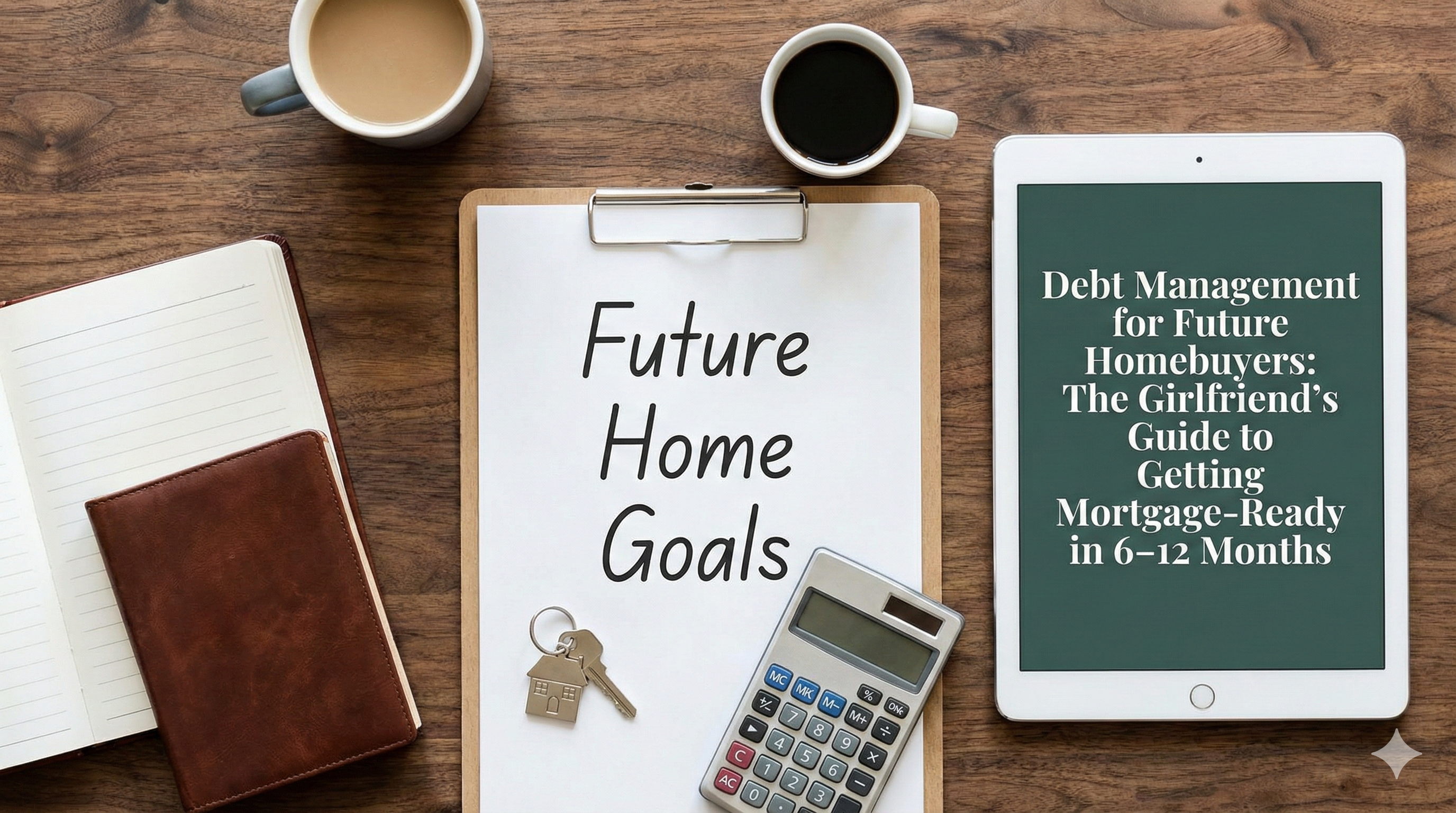 Debt Management for Future Homebuyers: The Girlfriend’s Guide to Getting Mortgage-Ready in 6–12 Months header image.