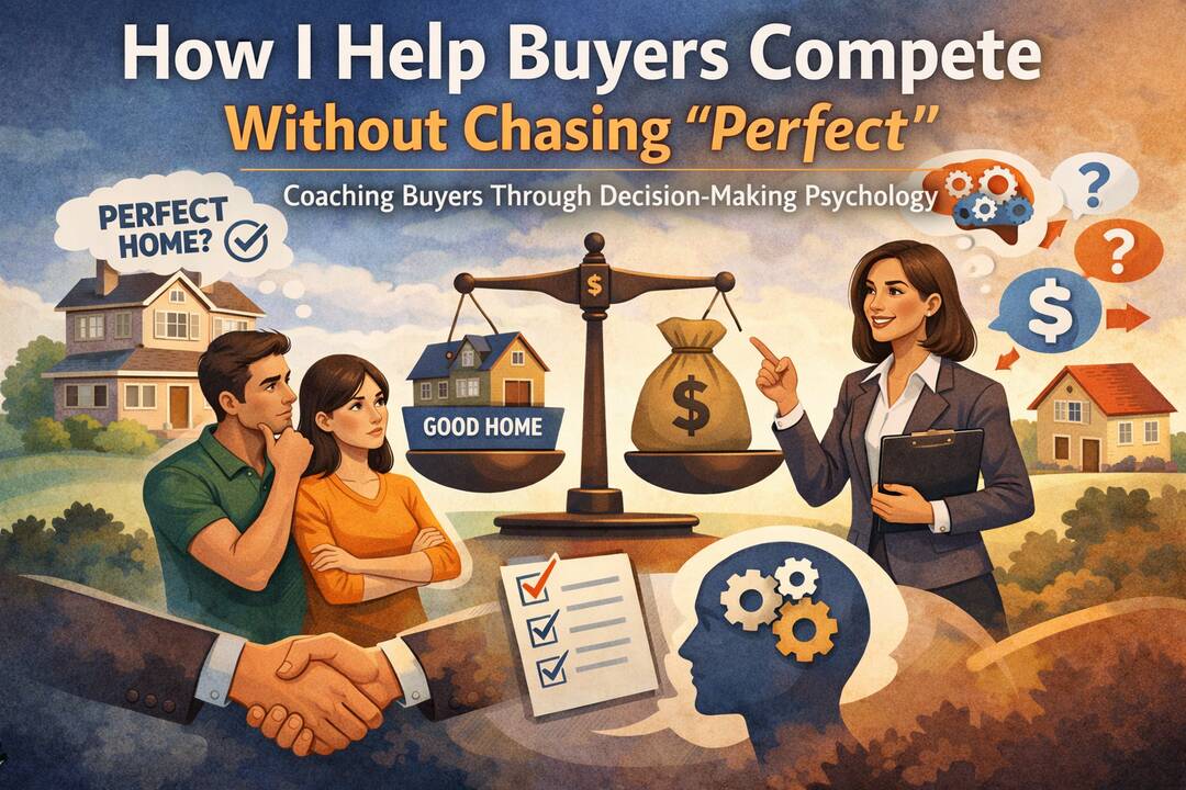 How I Help Buyers Compete Without Chasing “Perfect” header image.