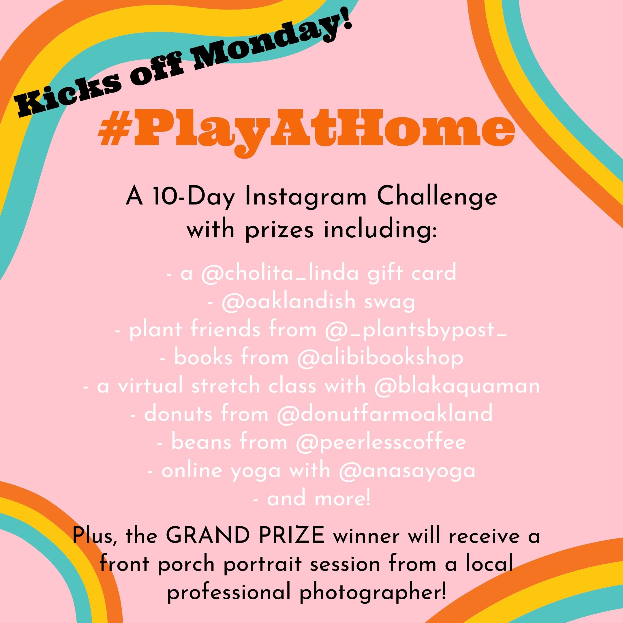 #PlayAtHome with us! header image.