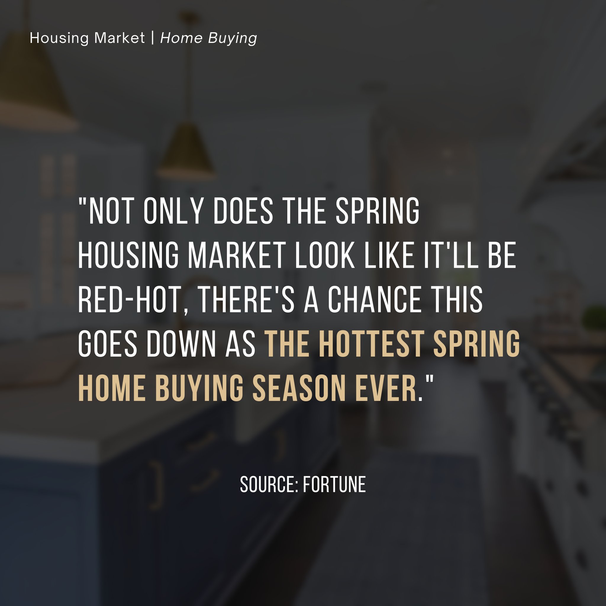 Spring Housing Market header image.