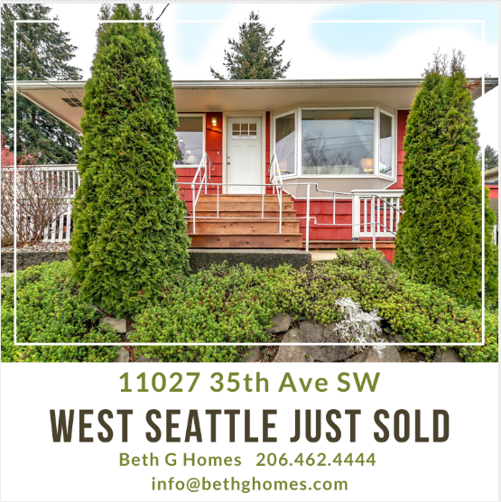 Sold Above Asking Price in West Seattle! header image.