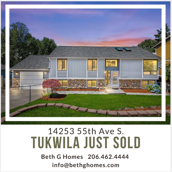 Another Tukwila Just Sold! header image.