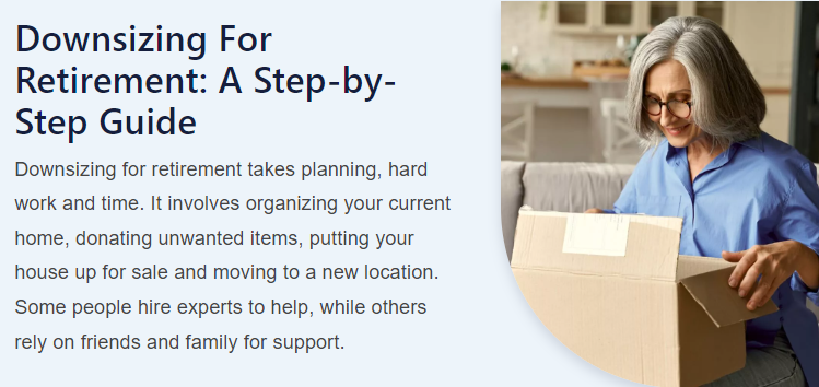 Downsizing for Retirement: A Step-by-Step Guide header image.