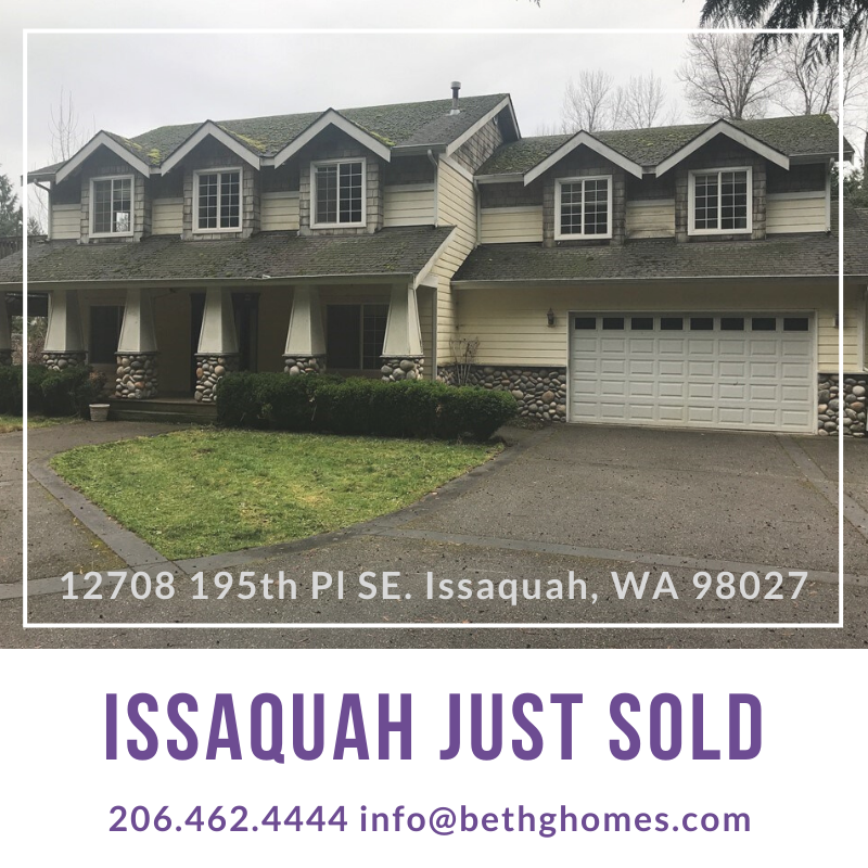 Issaquah Just Sold header image.