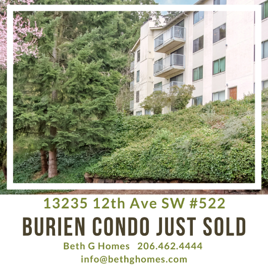 Burien Condo Just Sold! header image.