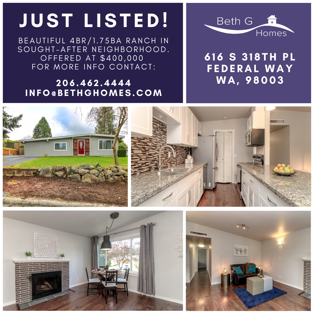 Federal Way Ranch in Sought-After Neighborhood header image.