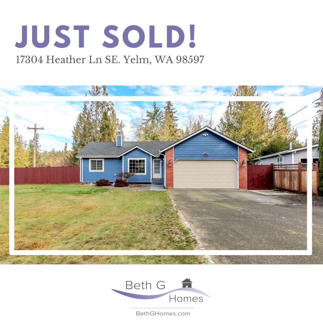 Sold In Yelm! header image.