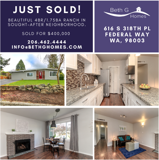 Federal Way Home Just Sold header image.