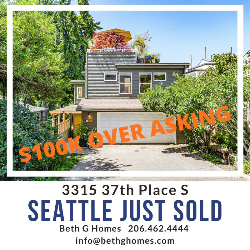 Seattle Just Sold - $100K Over Asking! header image.