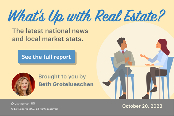 What's up with Real Estate? Weekly Roundup header image.