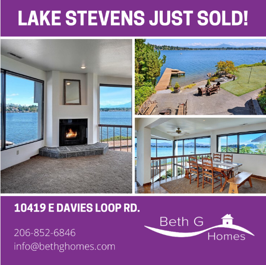 Just Sold in Lake Stevens! header image.