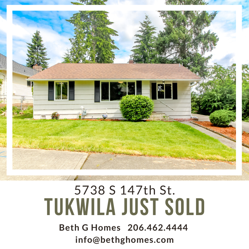 Just Sold in Tukwila! header image.