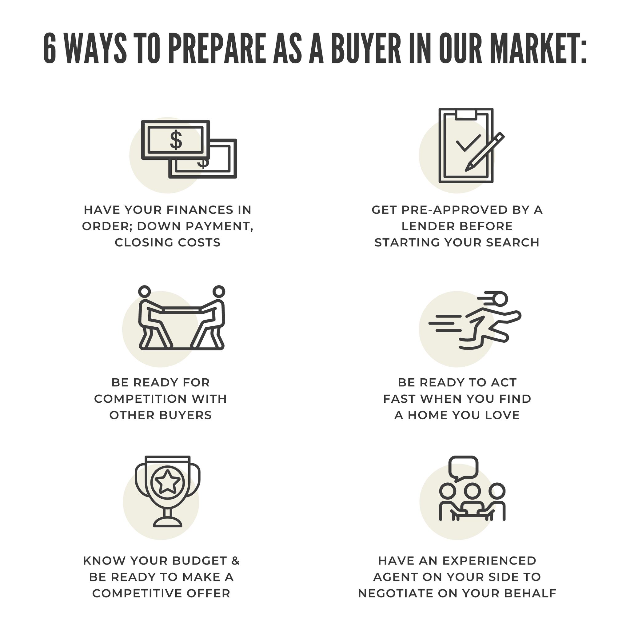 6 Ways to Prepare as a Homebuyer in Our Market header image.