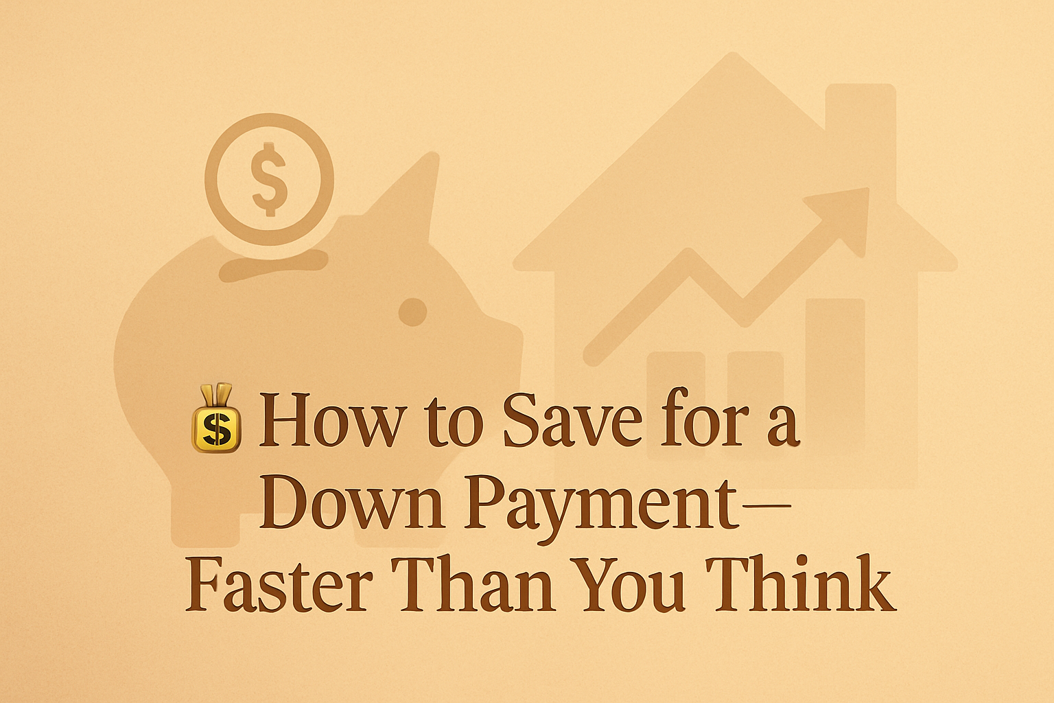 💰 How to Save for a Down Payment—Faster Than You Think header image.