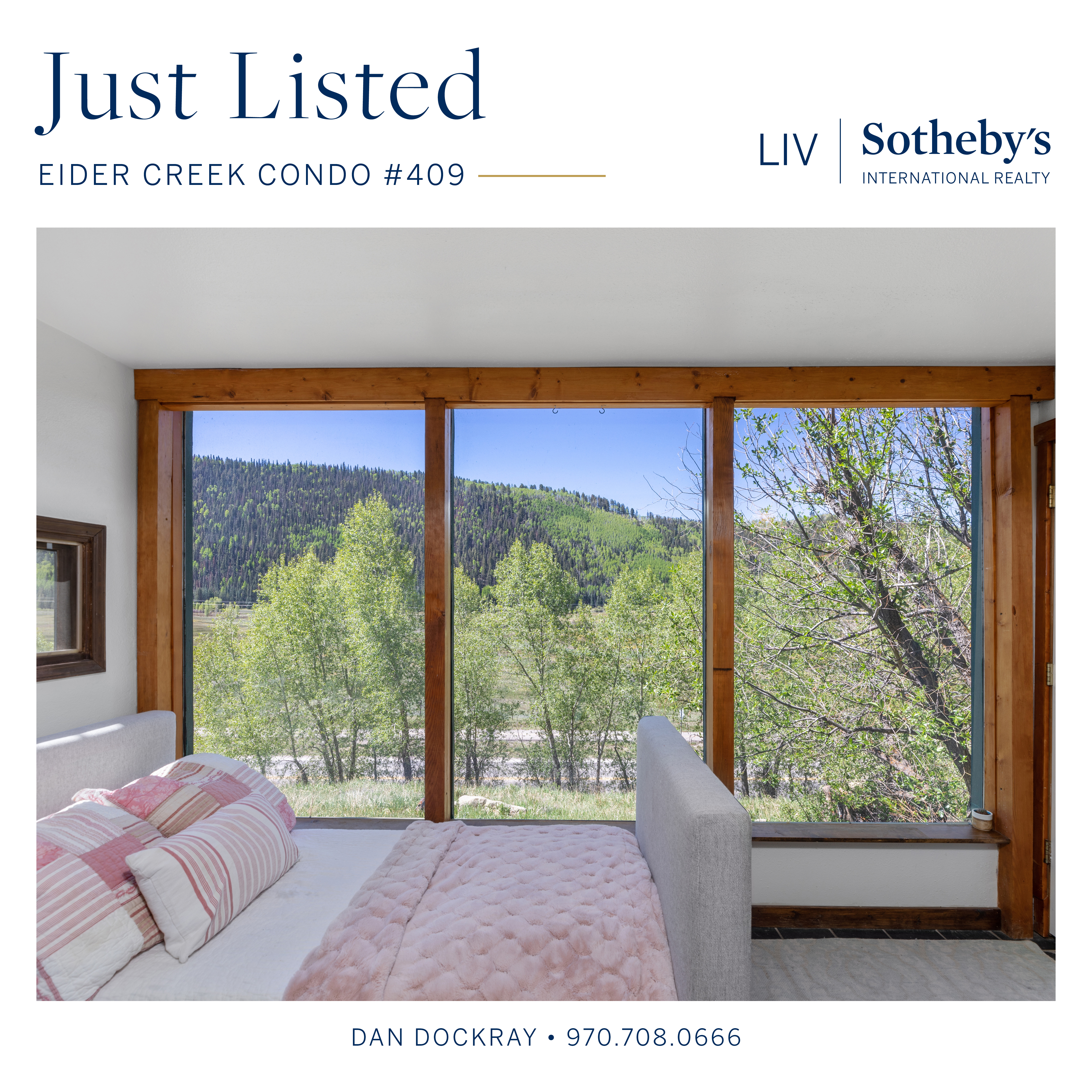 JUST LISTED - Eider Creek #409, Telluride, CO - $725.000 header image.