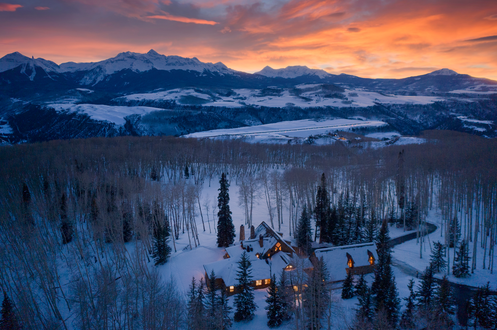 115 Francisco Way in Telluride, CO offered at $39,500,000. header image.