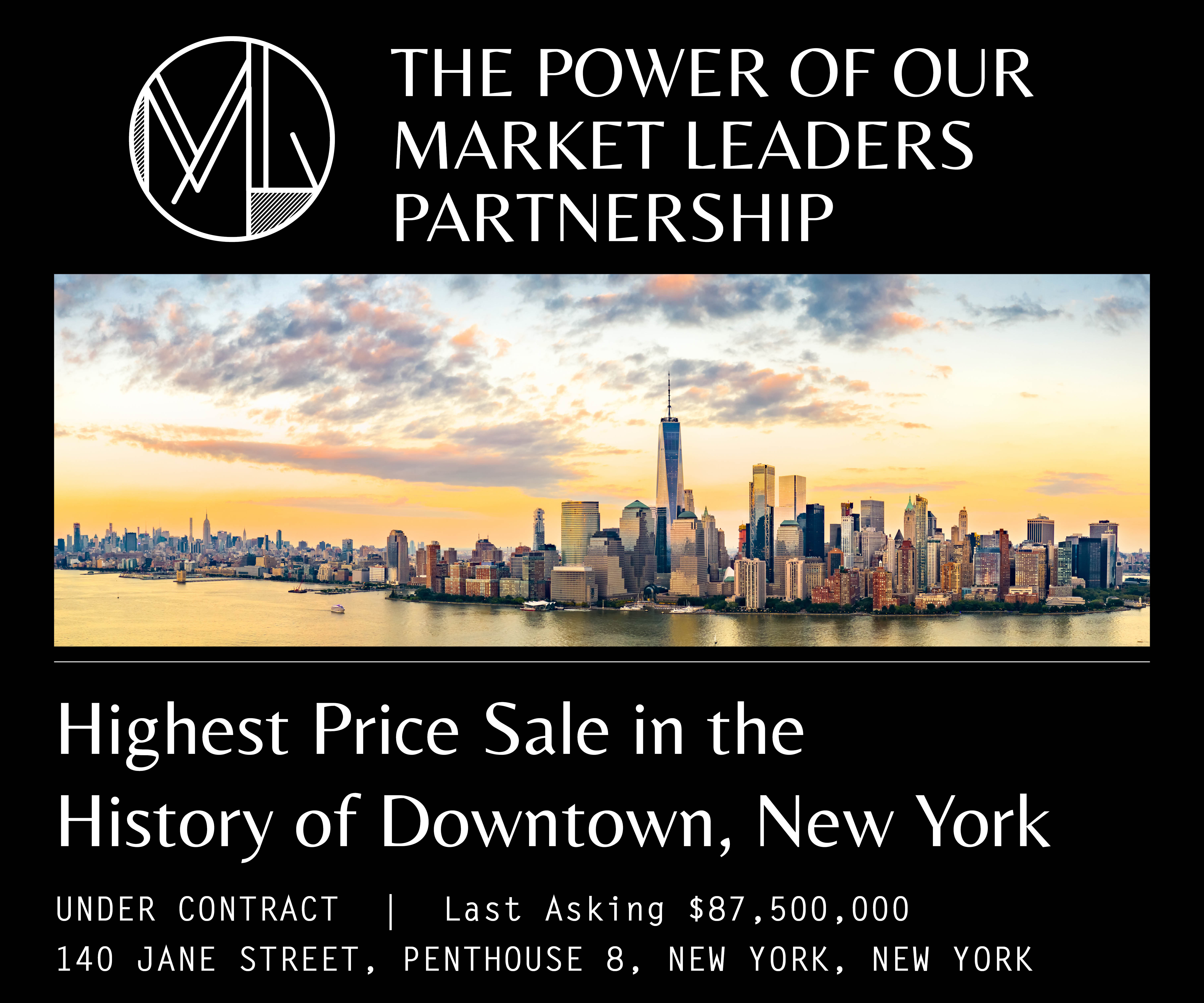 Congratulations to my friend and colleague Nikki Field of Sotheby’s International Realty for representing the seller of the highest priced property to ever sell in Downtown New York City! header image.