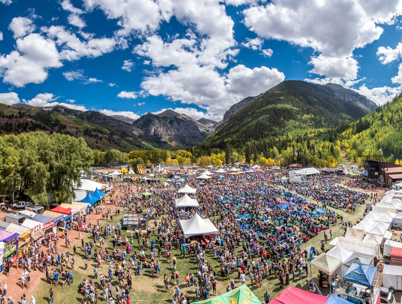 Join us in the vibrant town of Telluride, where music, culture, outdoor activities, and art come together header image.