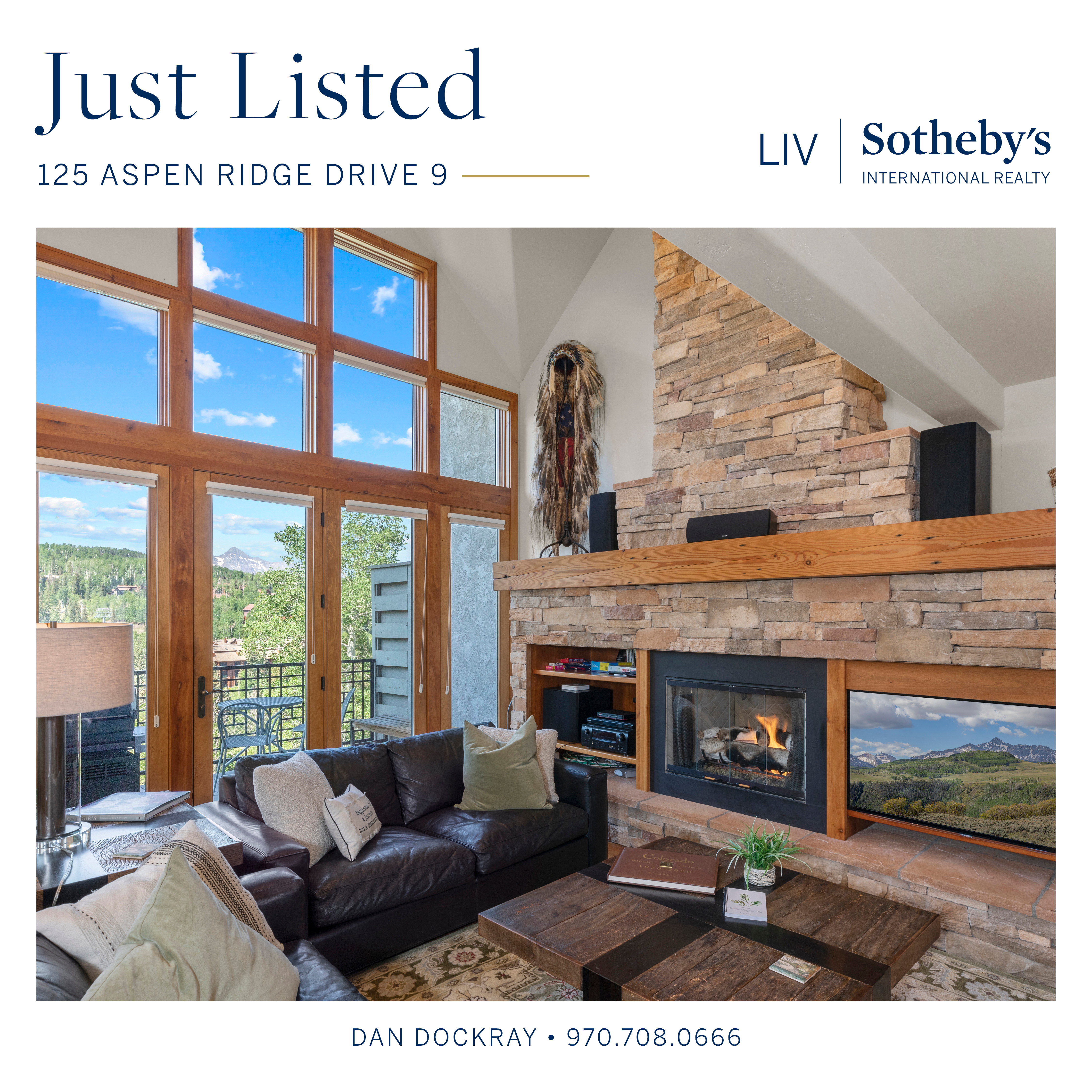 New Listing - Aspen Ridge #9, Mountain Village, CO - $4,595,000 header image.