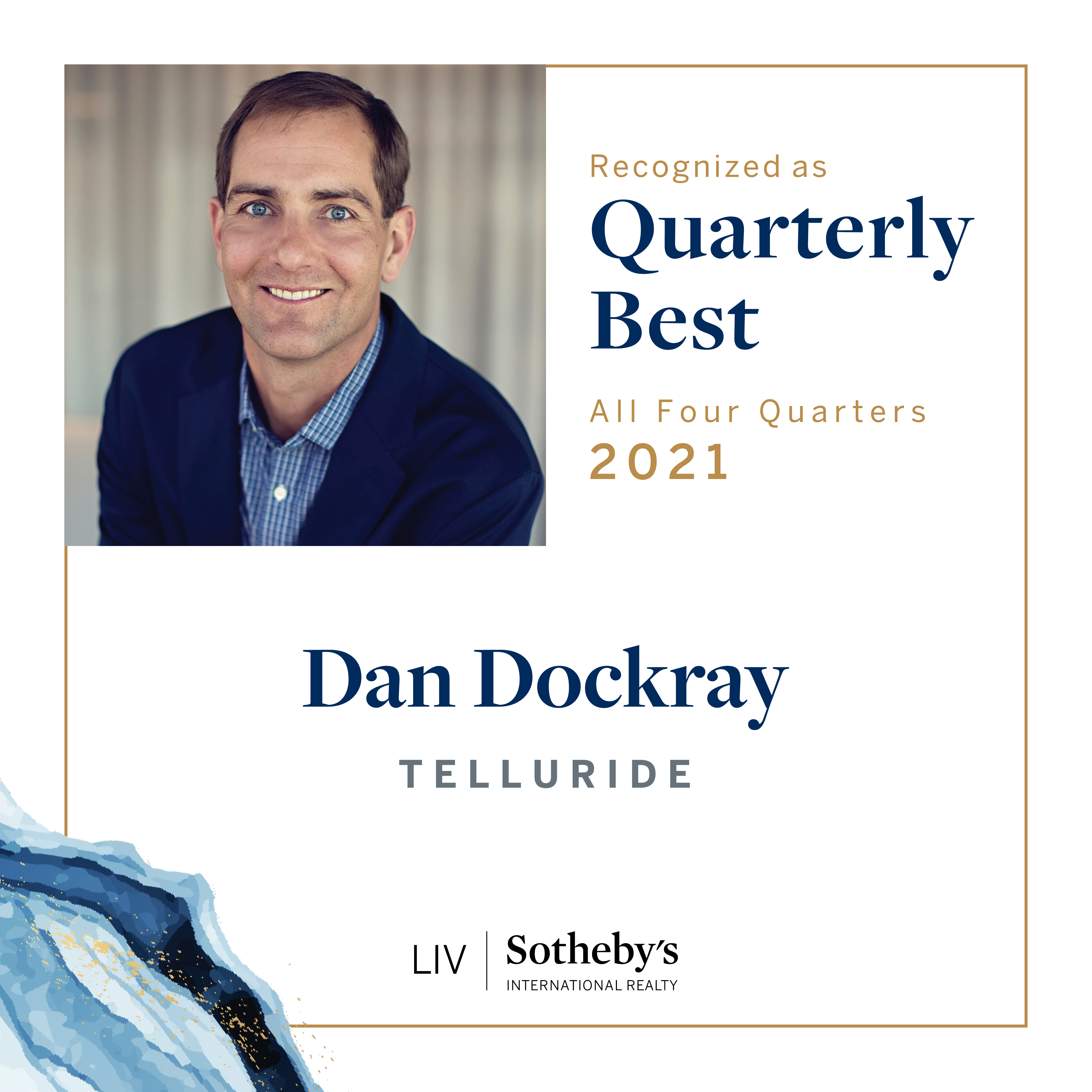 Honored to have been recognized as a quarterly best broker in all four quarters of 2021 header image.