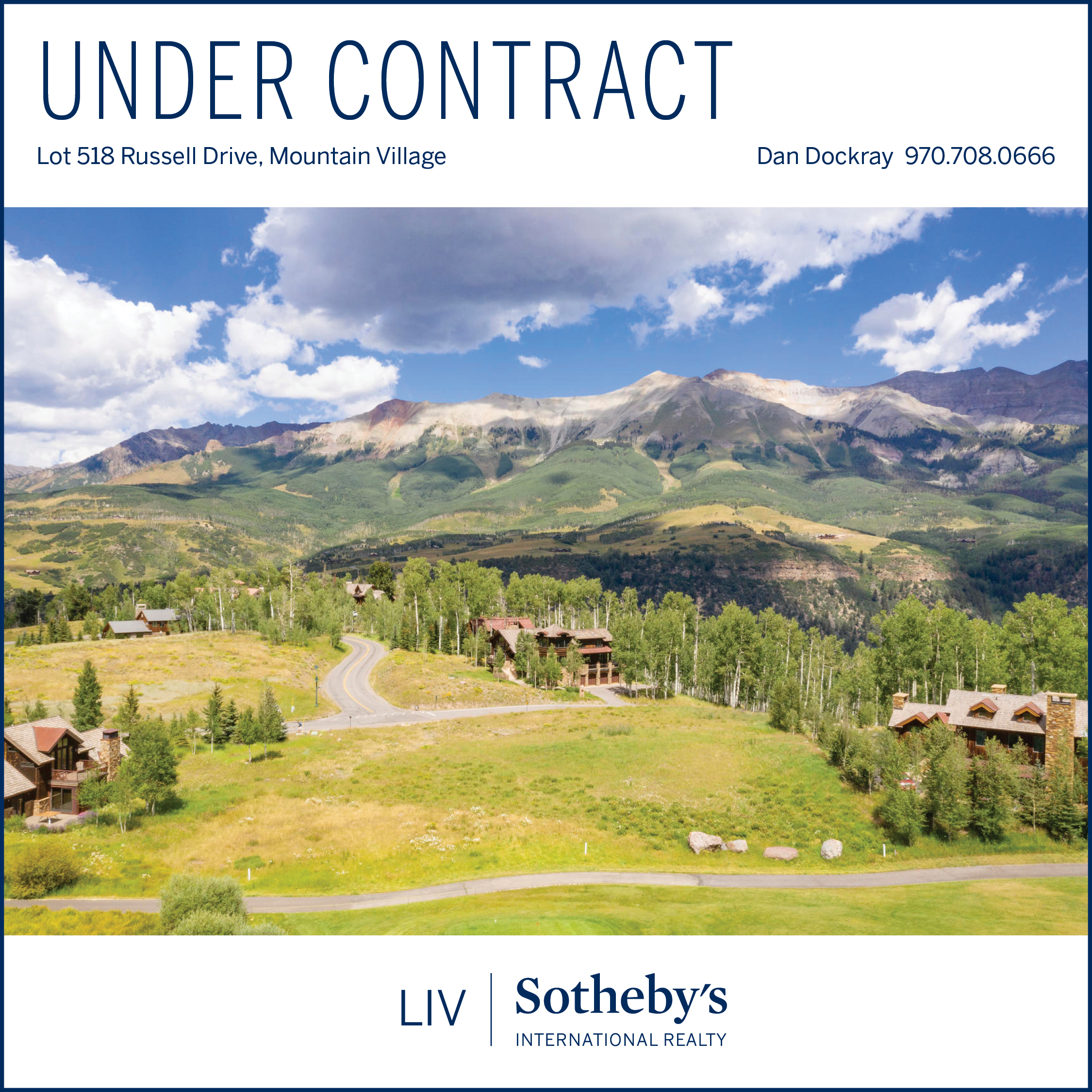 Under Contract! - Russell Drive Lot 518 header image.