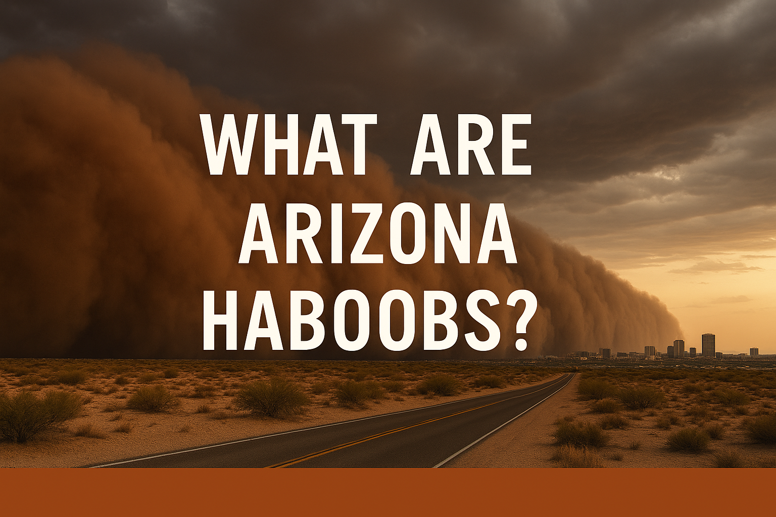 What Are Arizona Haboobs? header image.