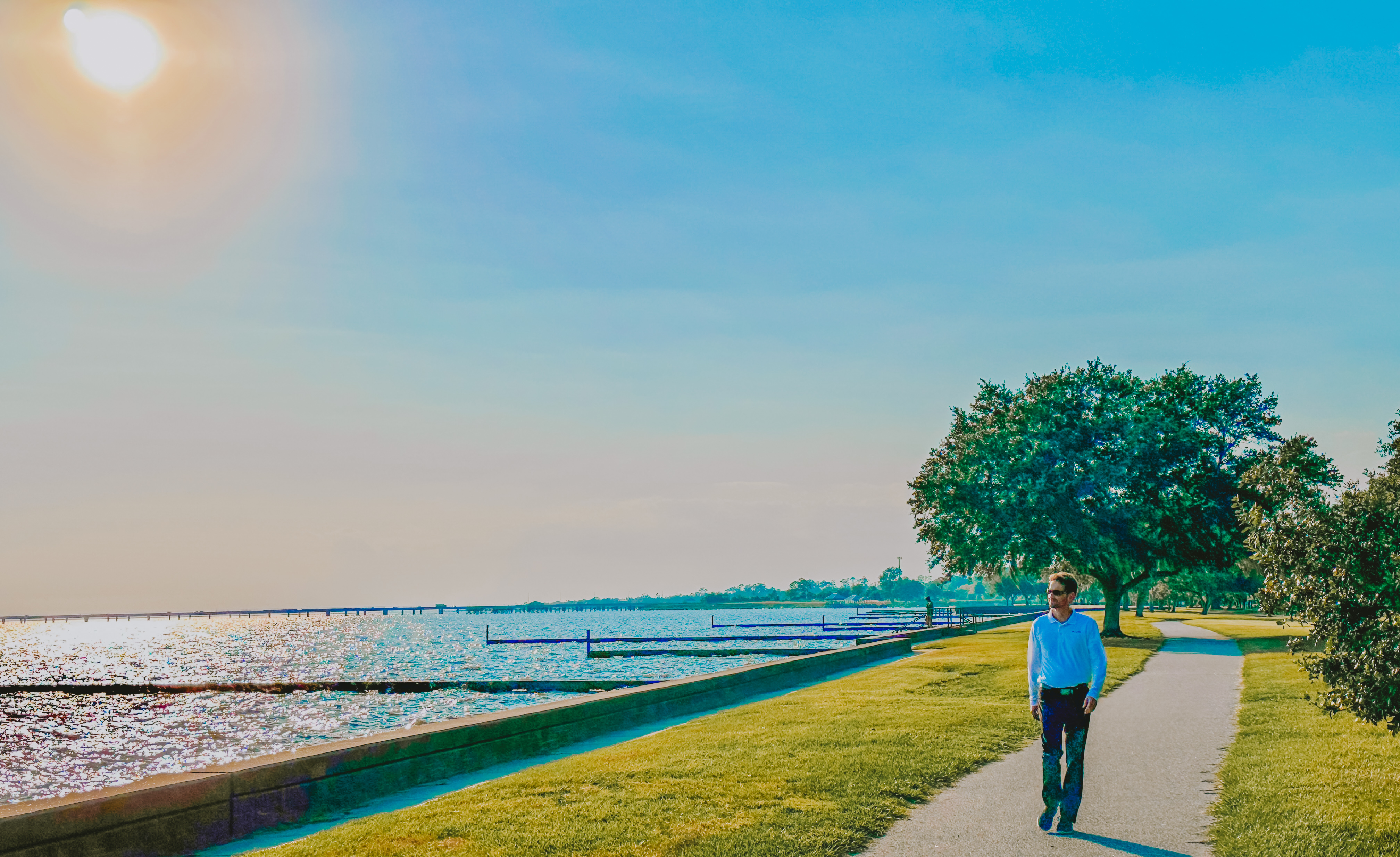 Sunset Stroll at Lake Pontchartrain