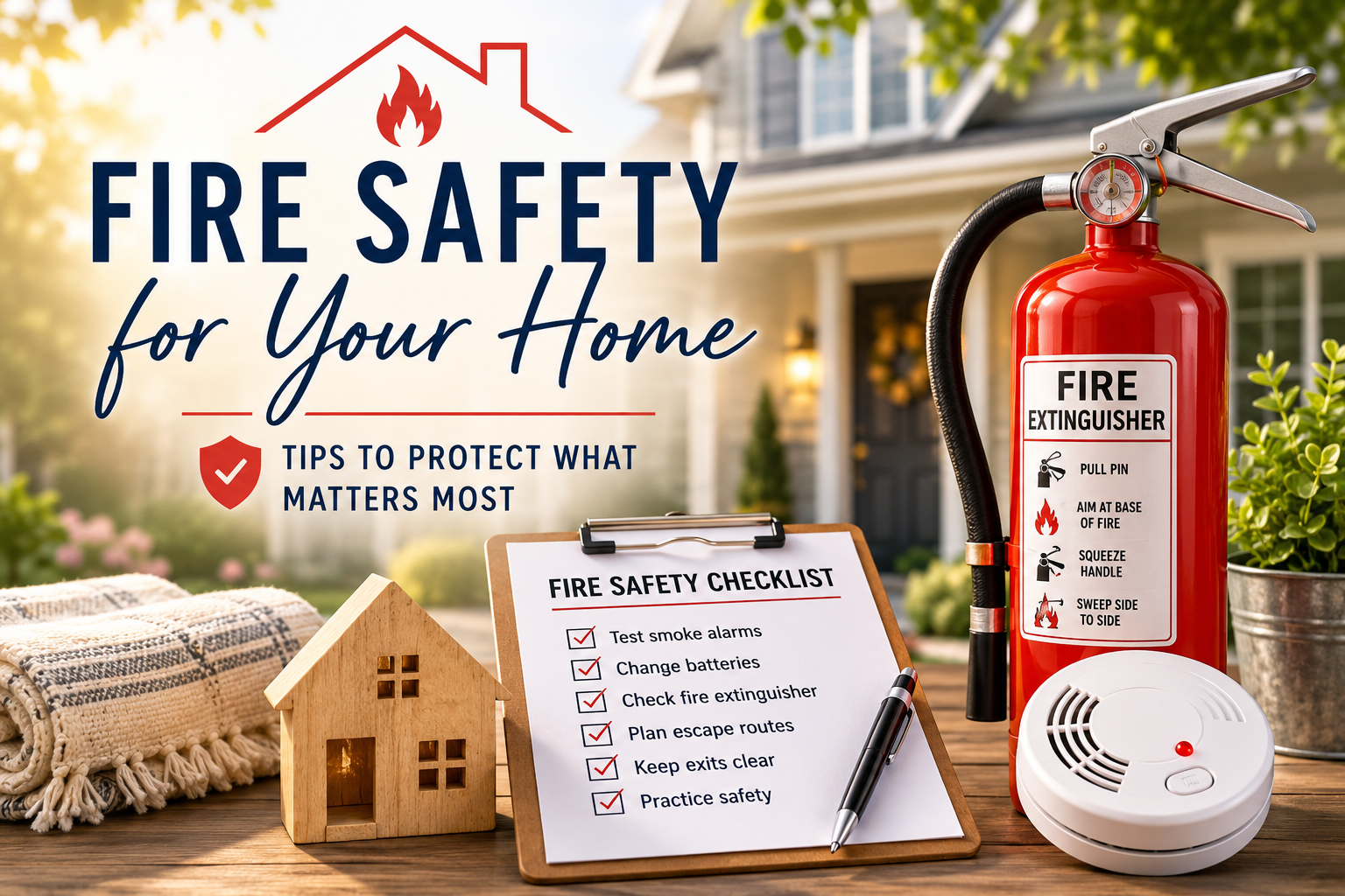 How To Create a Fire Safety Plan at Home header image.