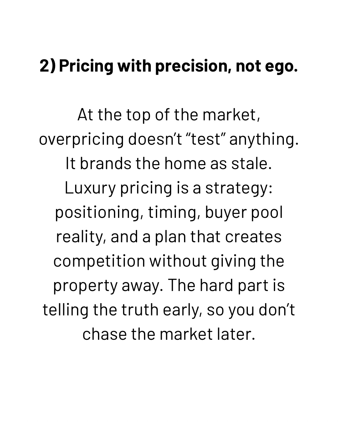 Decision 2: Pricing with precision