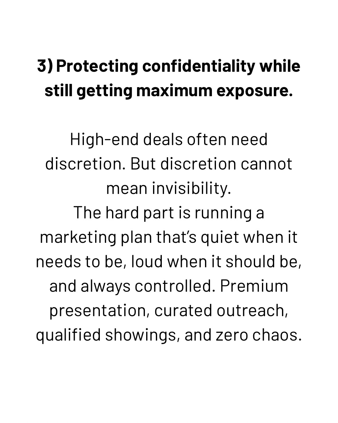 Decision 3: Confidentiality with exposure